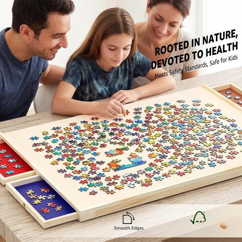 Rotating Floral Puzzle Board