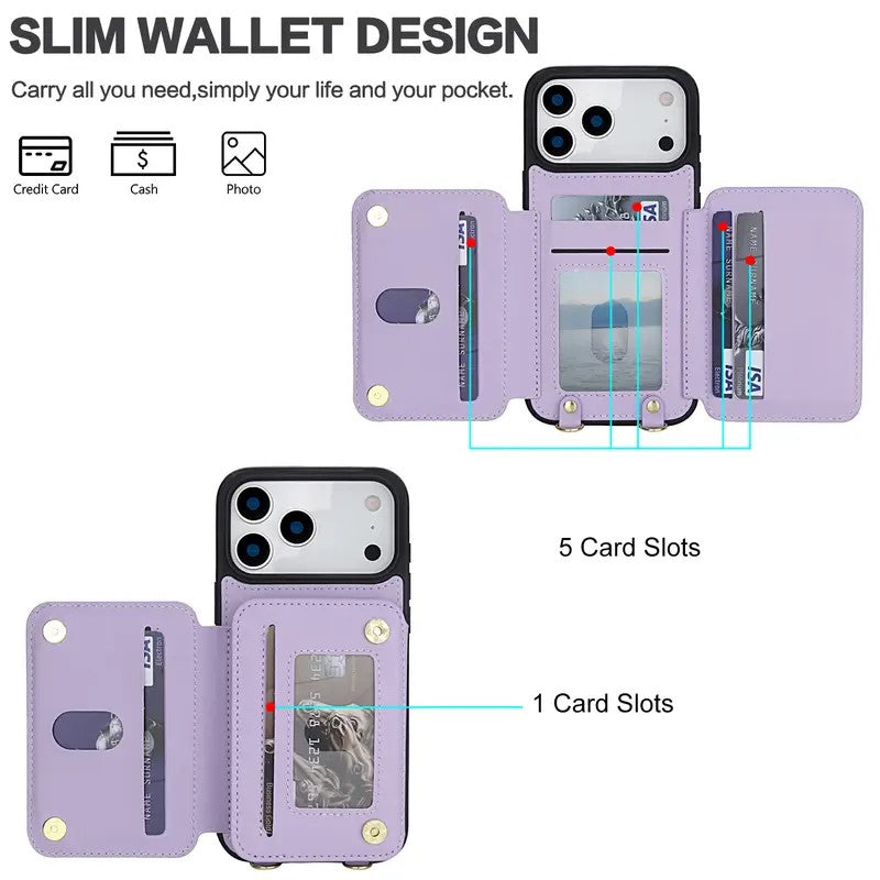 Crossbody Zipper Wallet Phone Case
