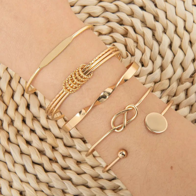 5pc Mixed Bangle Set