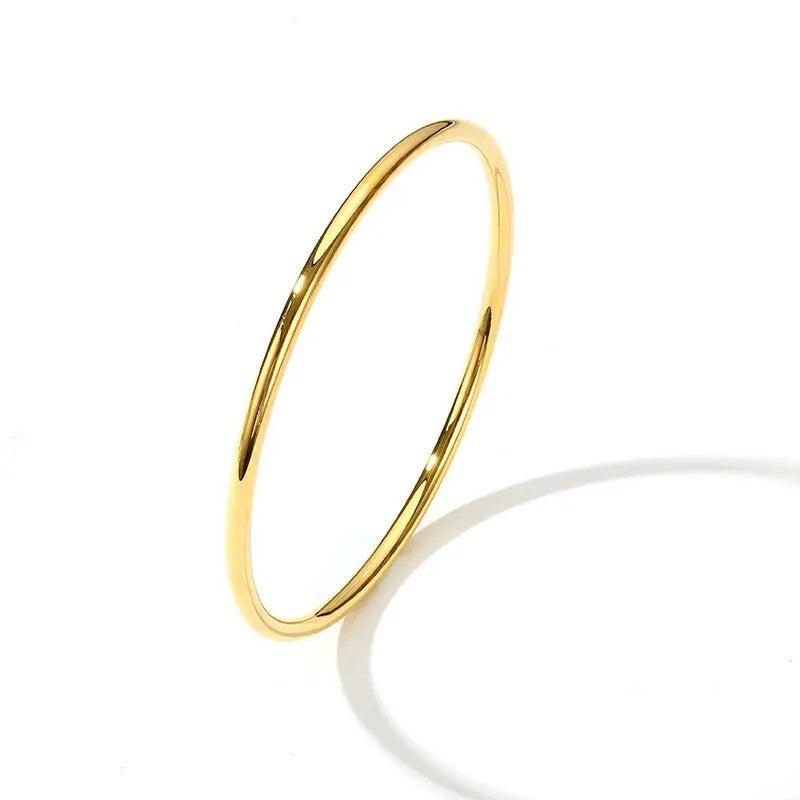 Polished Gold-Tone Cuff Bracelet