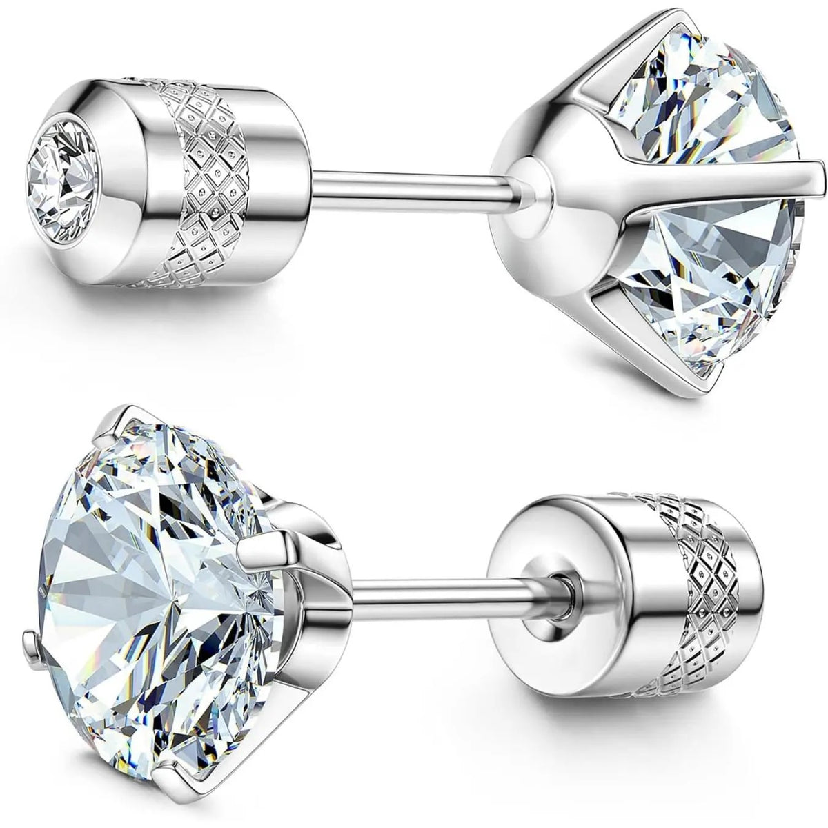 Black Crystal Stud Earrings