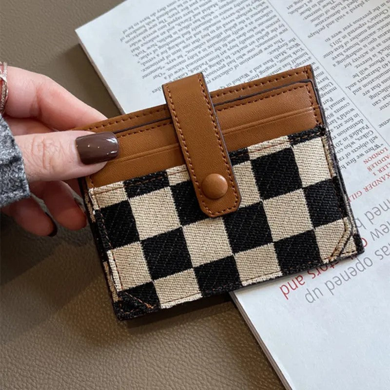 Checkerboard Card Holder