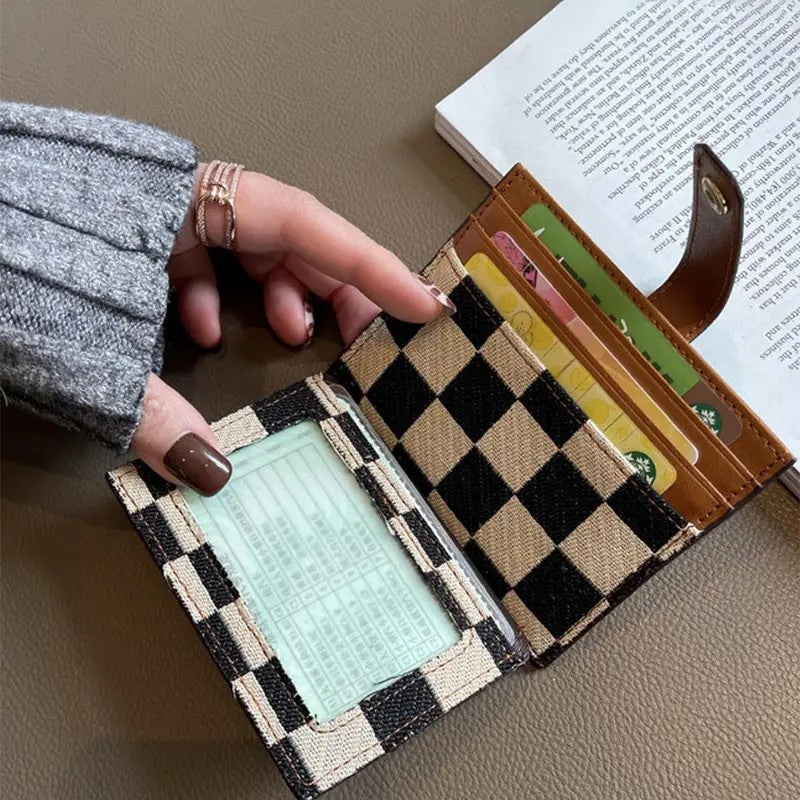 Checkerboard Card Holder