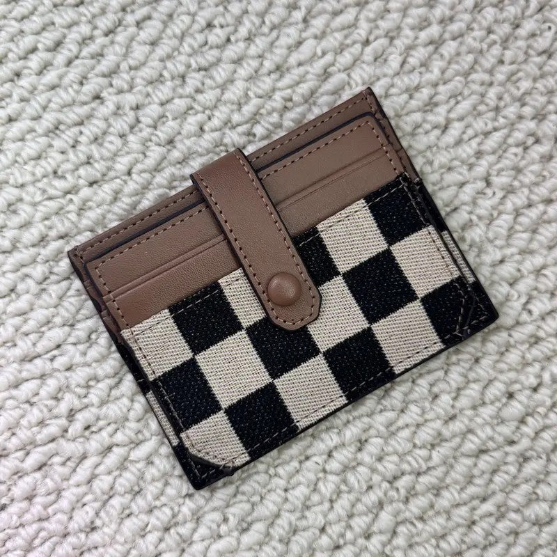 Checkerboard Card Holder