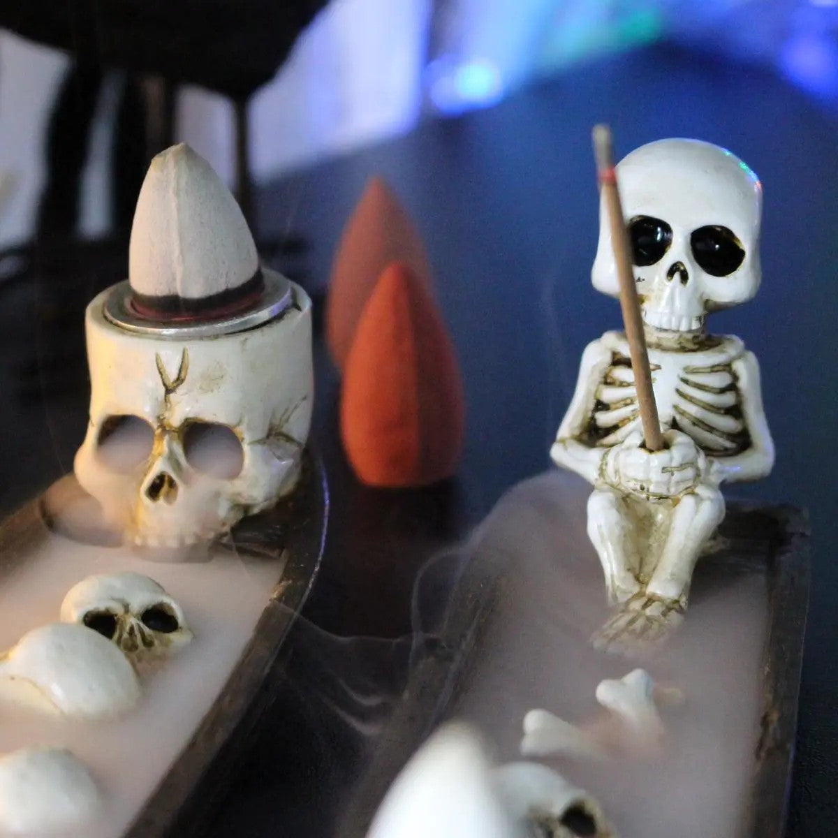 Skeleton Boat Incense Burner