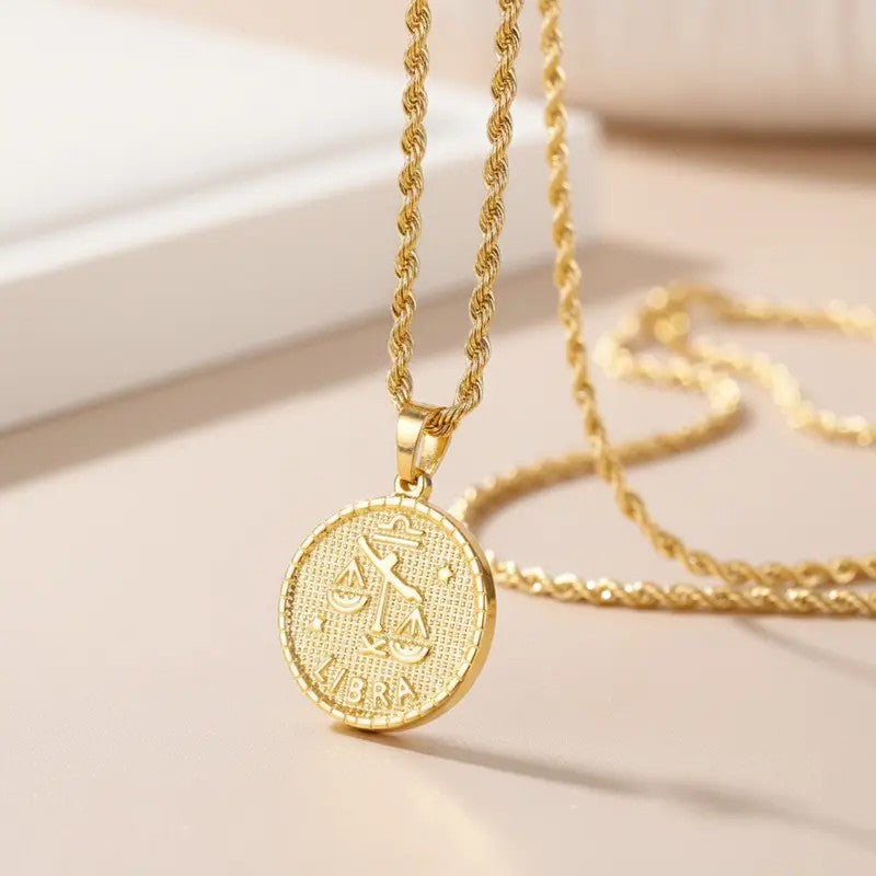 Zodiac Coin Necklace