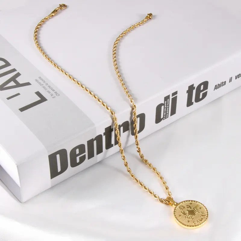Zodiac Coin Necklace