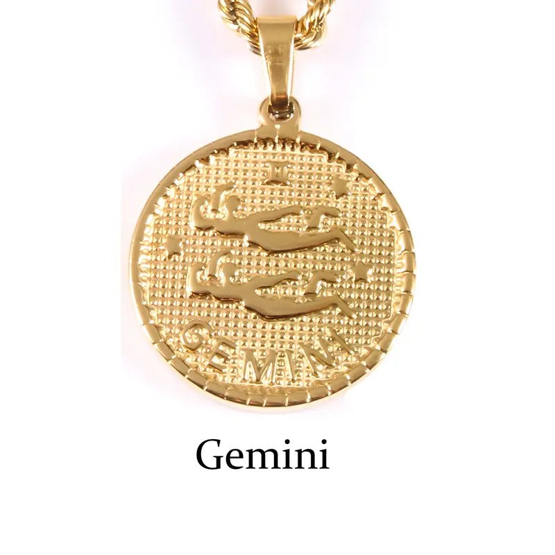Zodiac Coin Necklace