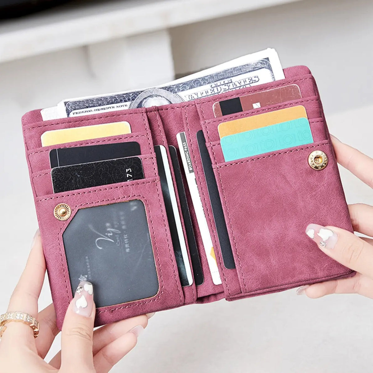 Suede Wristlet Wallet