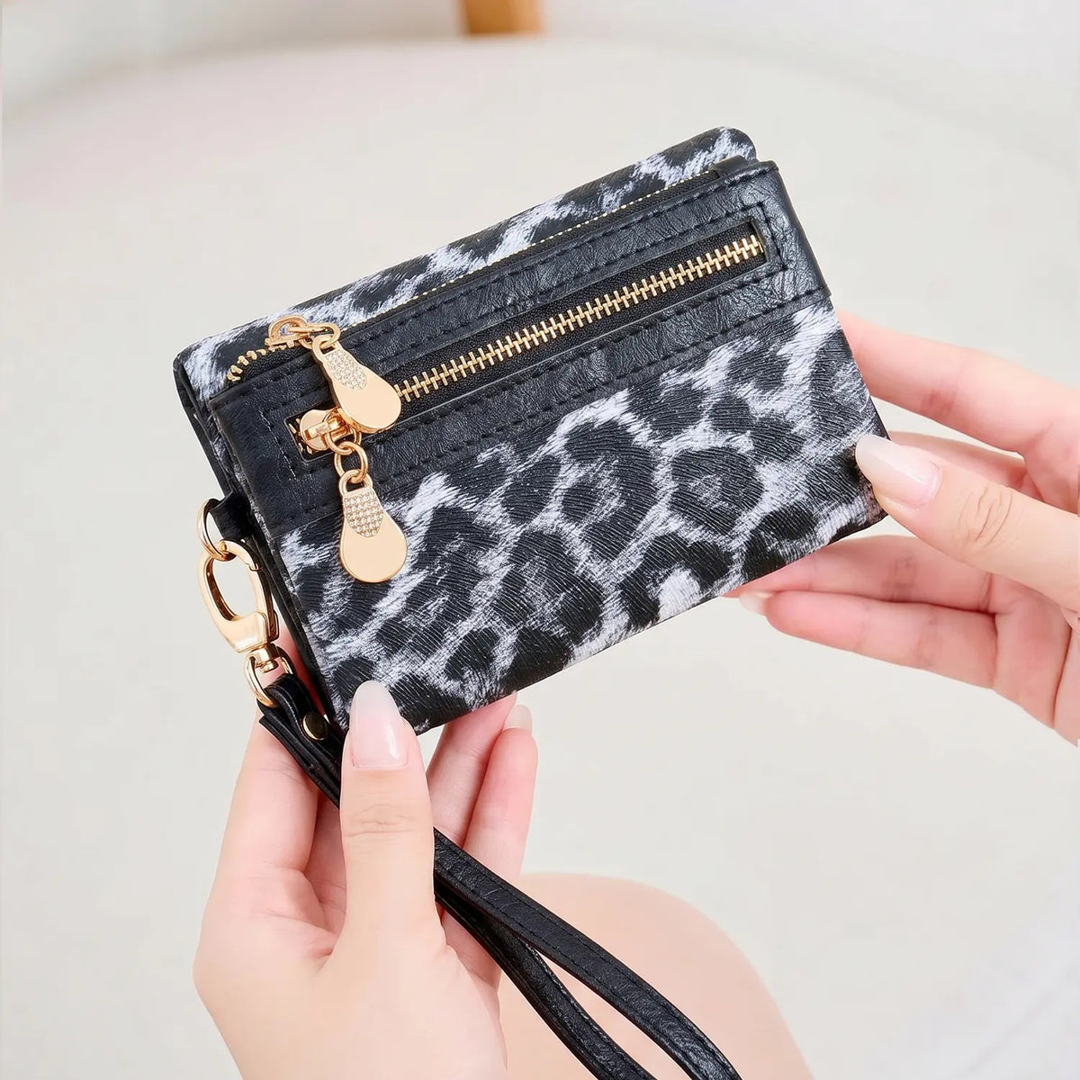 Suede Wristlet Wallet