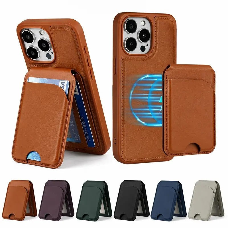 Magnetic Leather Card Wallet