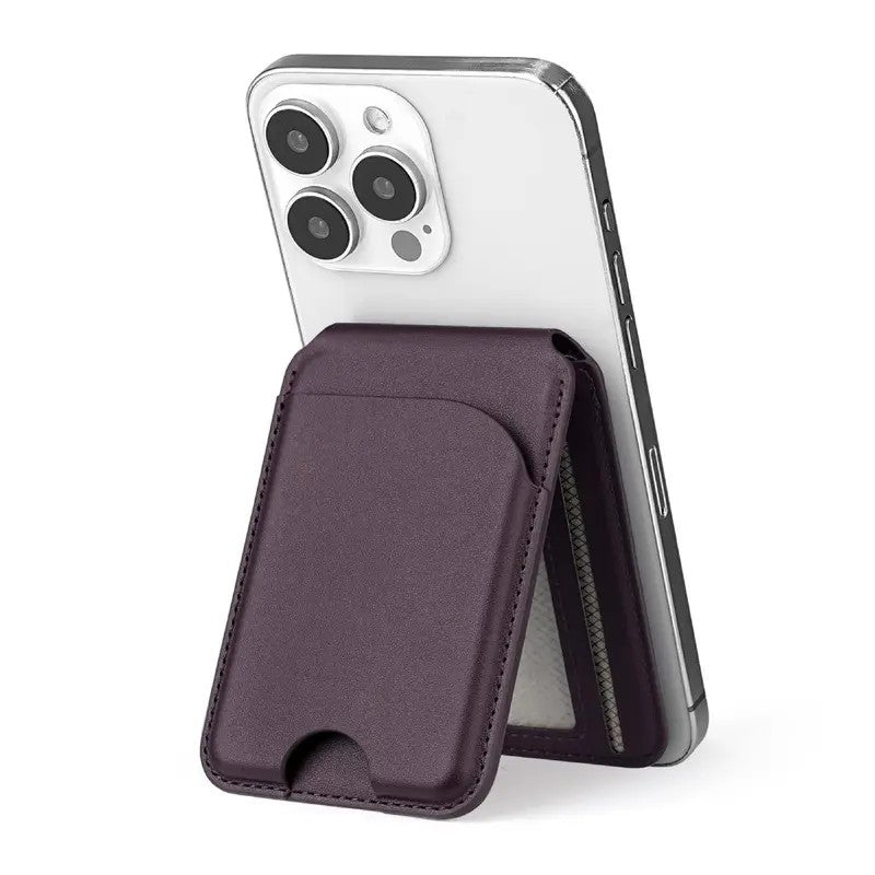 Magnetic Leather Card Wallet