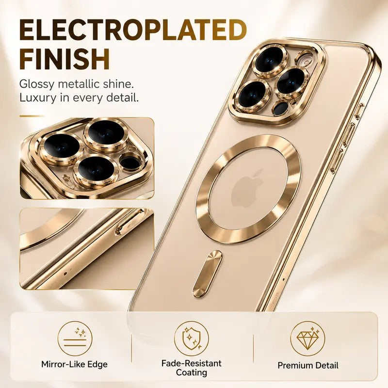 Gold-Tone Magnetic Phone Case