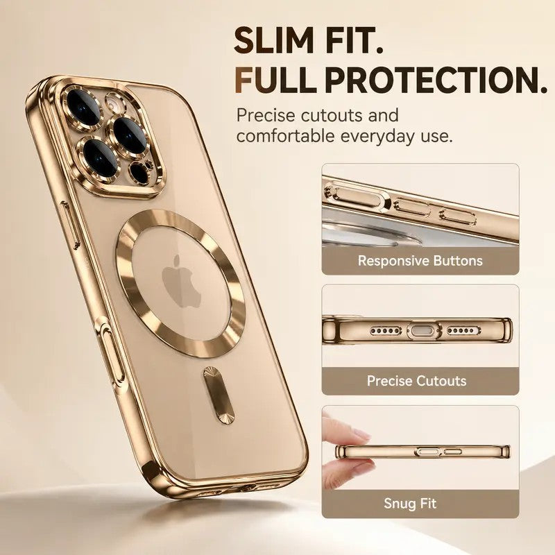 Gold-Tone Magnetic Phone Case