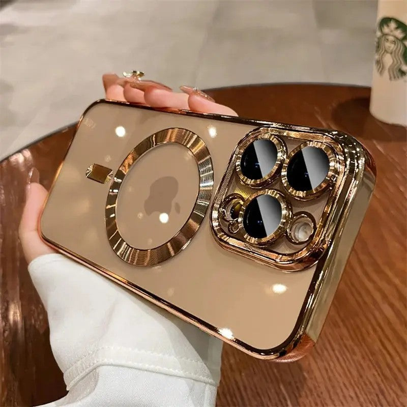 Gold-Tone Magnetic Phone Case