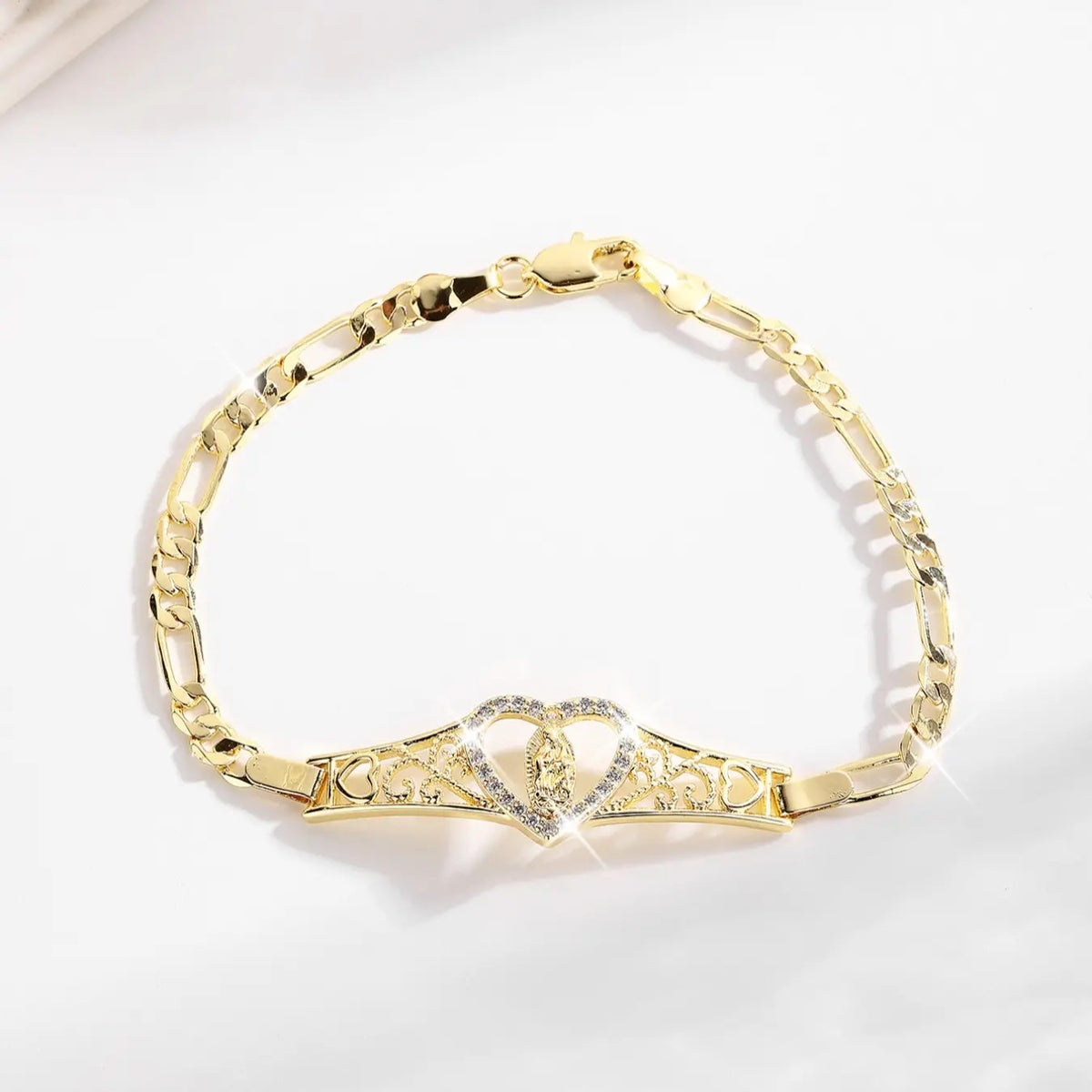 Heart Filigree Bracelet