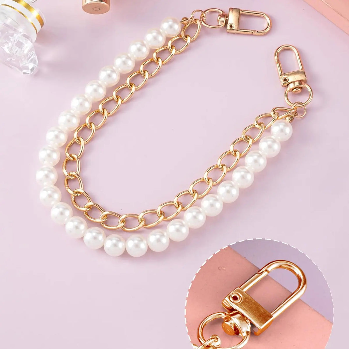 Pearl Chain Purse Strap