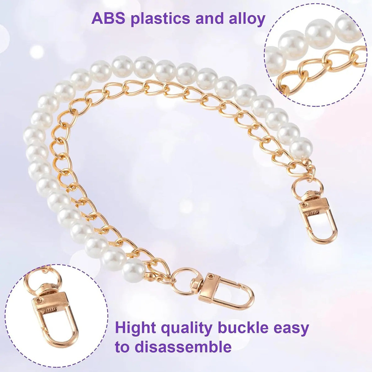 Pearl Chain Purse Strap