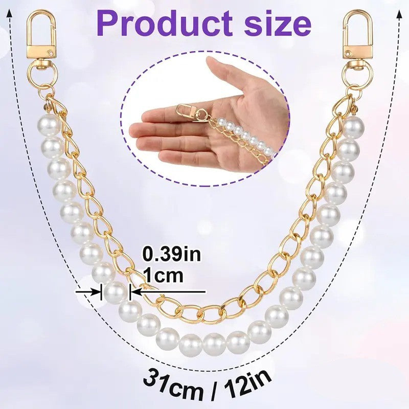 Pearl Chain Purse Strap