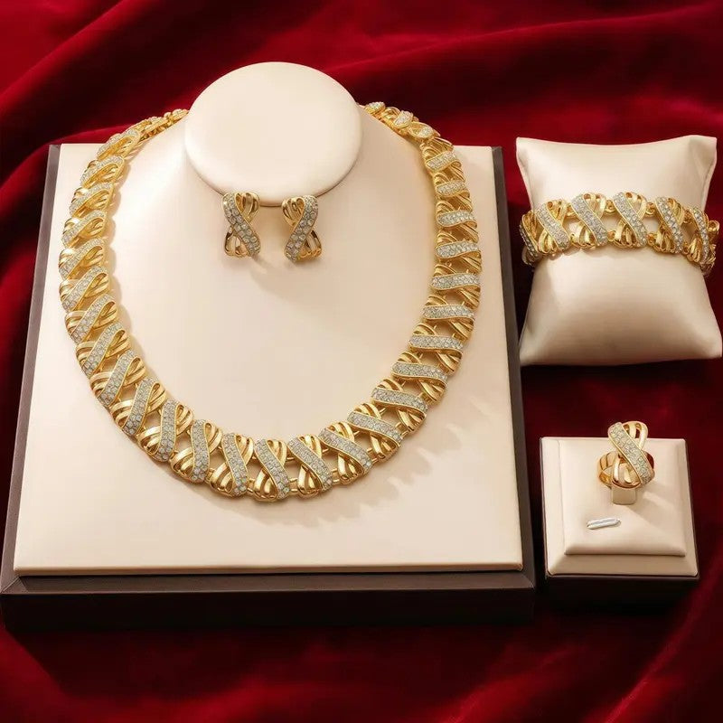 Crystal X-Link Jewelry Set