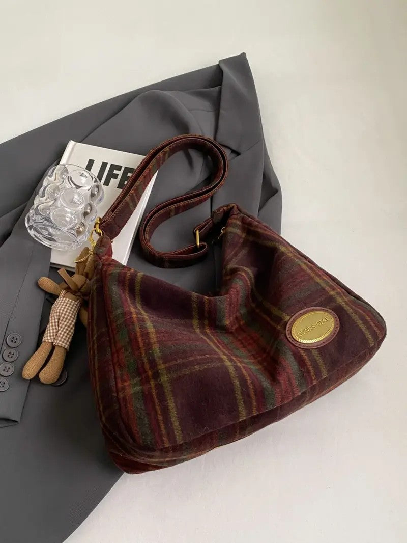 Plaid Shoulder Bag