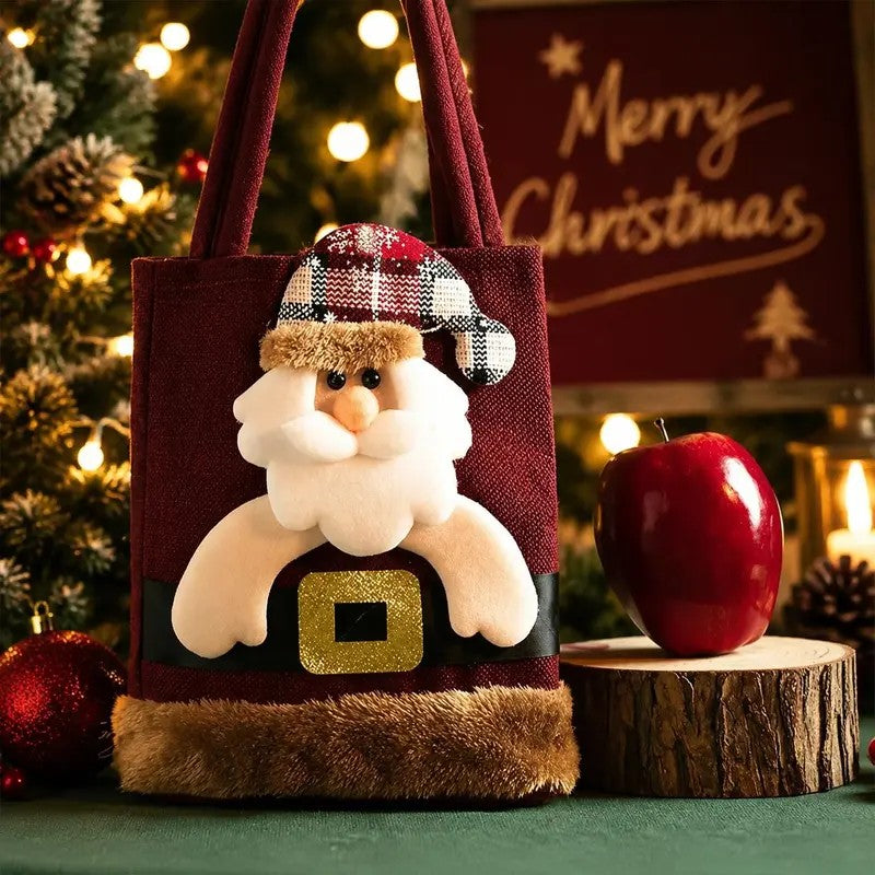 Santa Claus Holiday Tote Bag