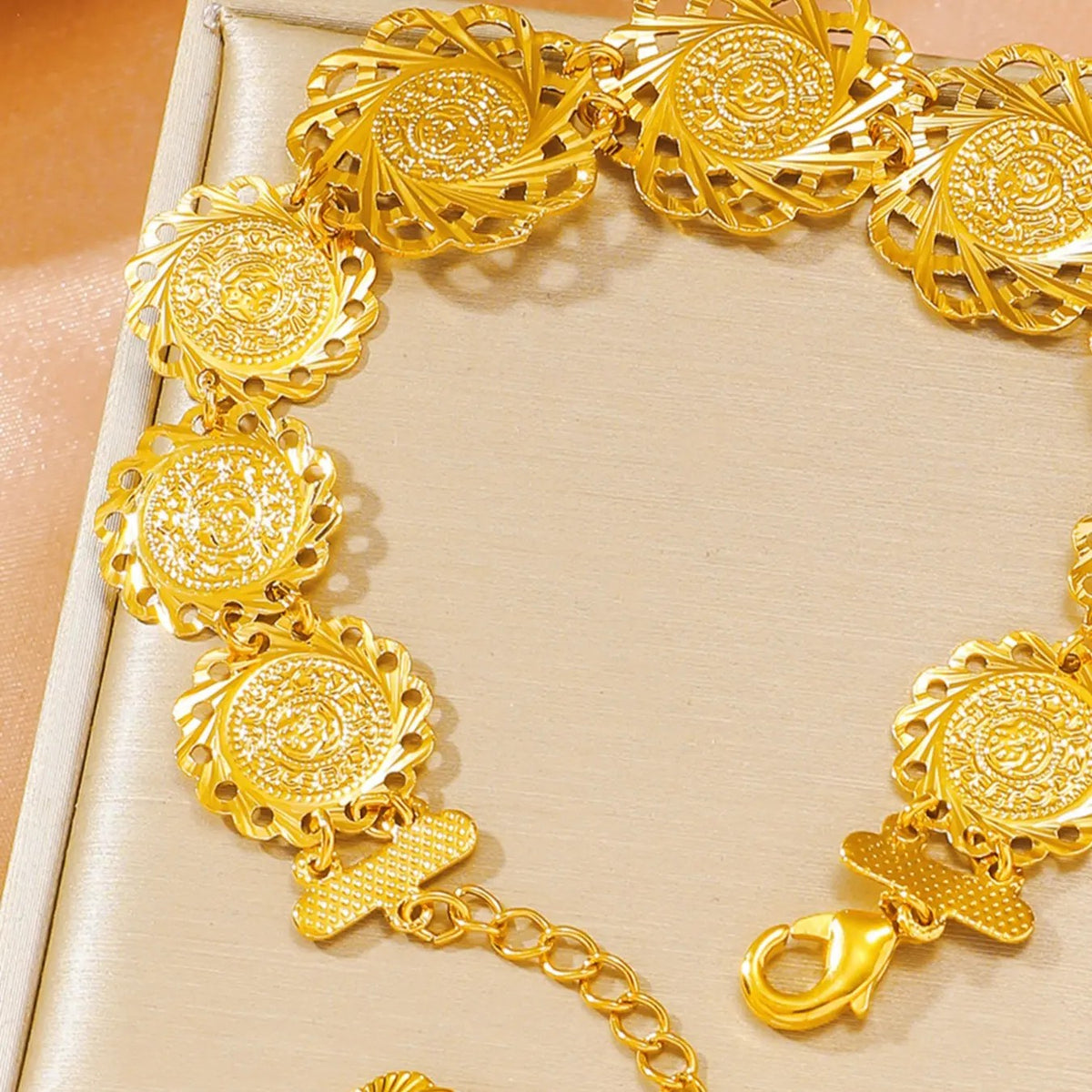 Antique Coin Sunburst Bracelet