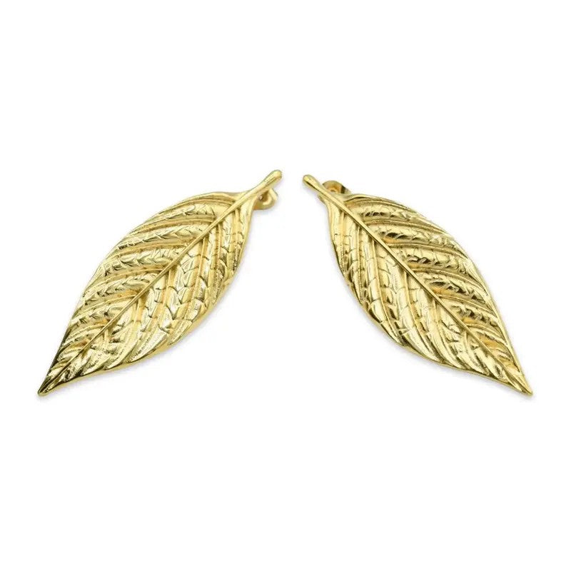Openwork Leaf Drop Earrings