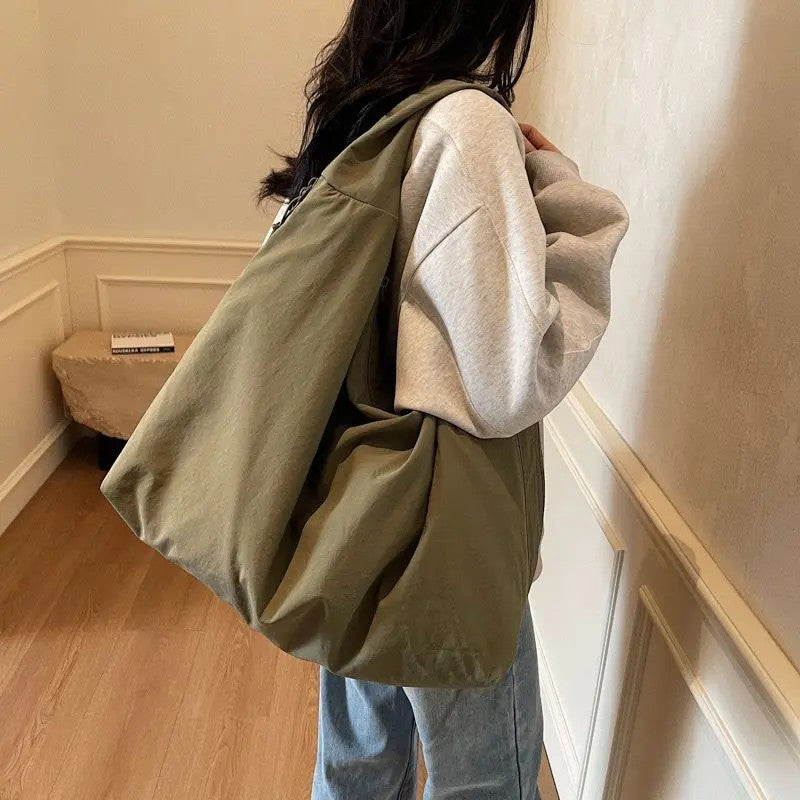 Brown Slouchy Tote Bag