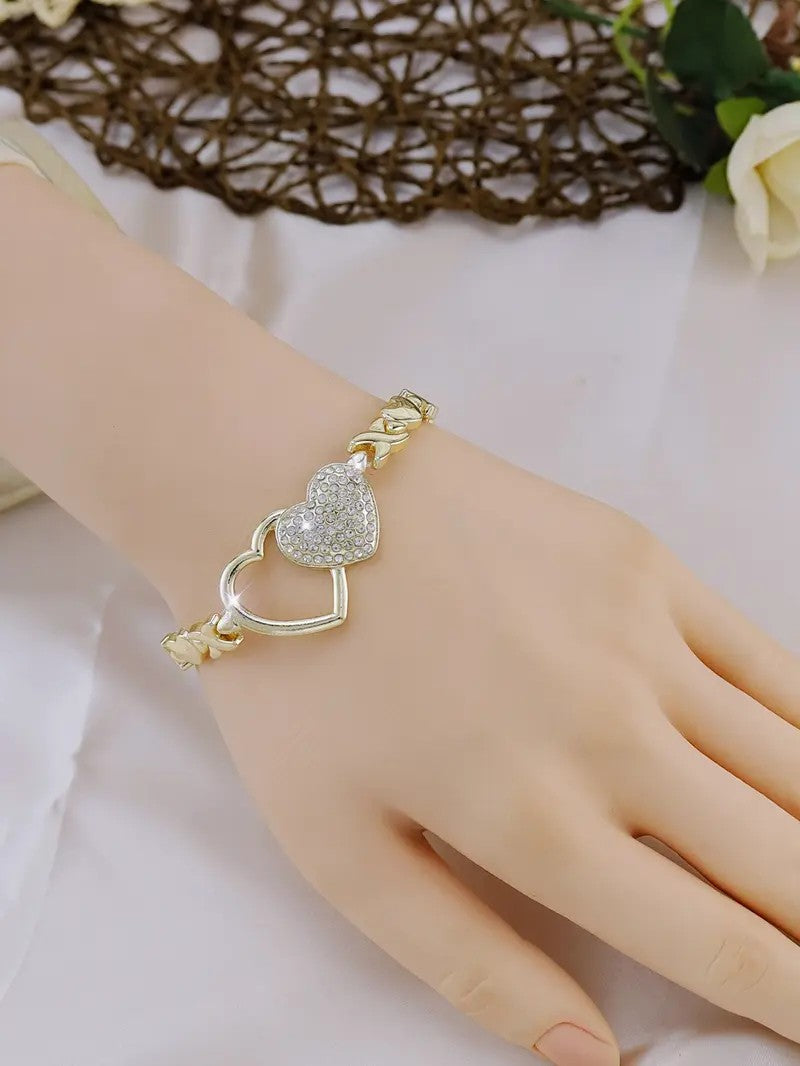 Interlocking Heart Link Jewelry Set