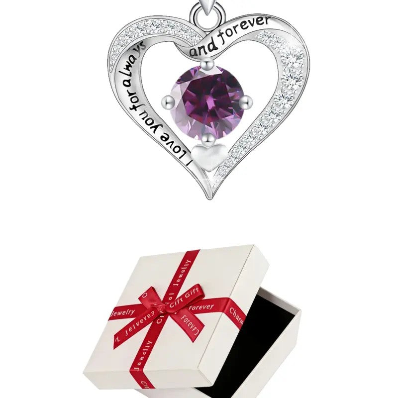 Eternal Vow Heart Necklace & Rose Bear Box