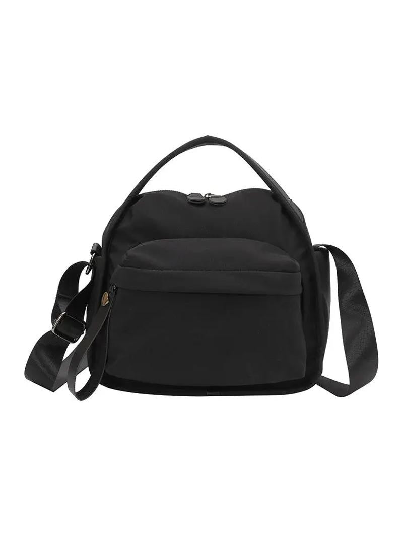 Brown Canvas Satchel Bag