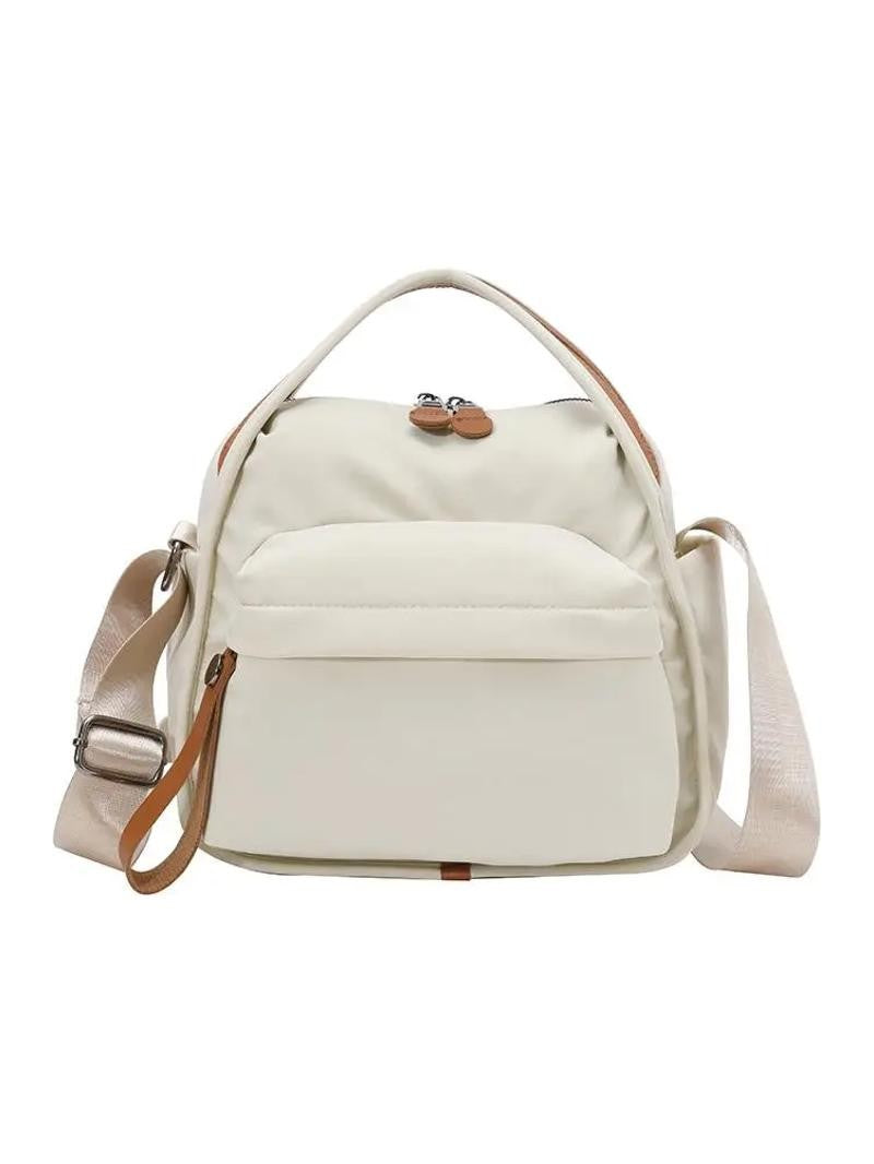 Brown Canvas Satchel Bag