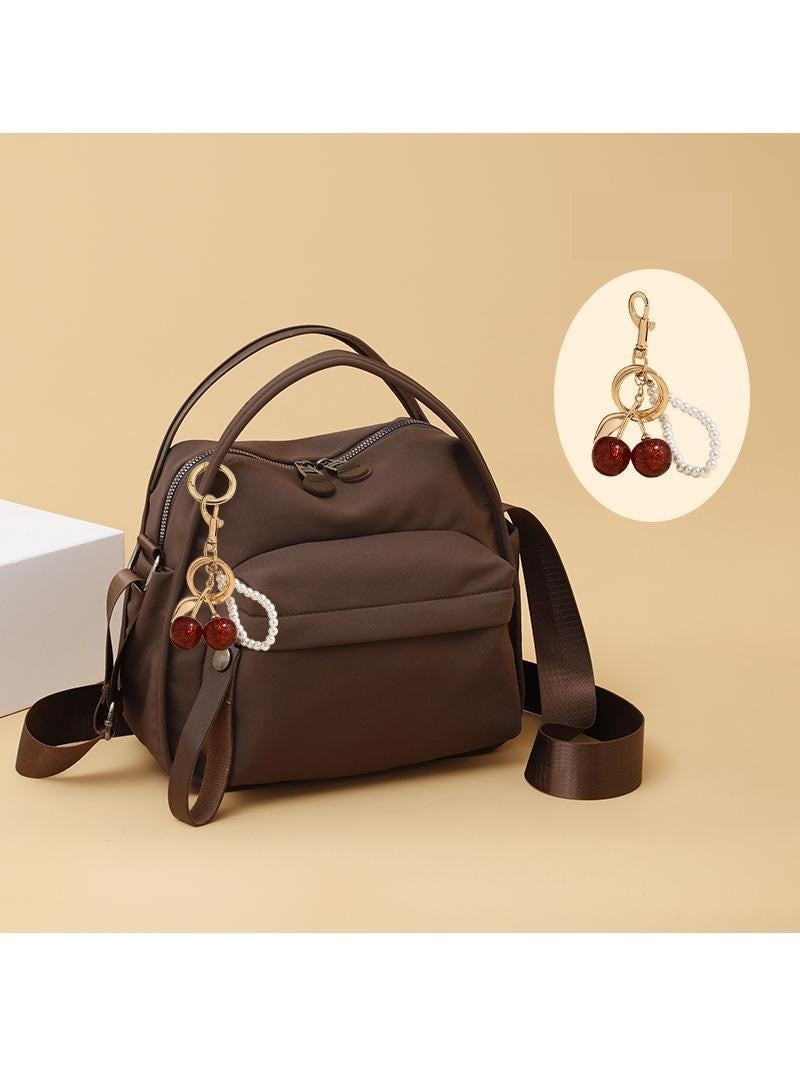 Brown Canvas Satchel Bag