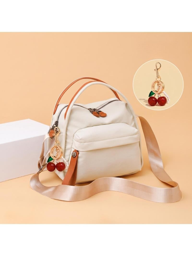 Brown Canvas Satchel Bag