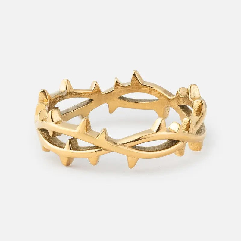 Intertwined Thorn Statement Ring