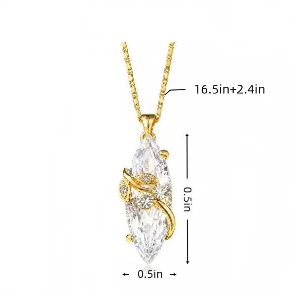 Marquise Crystal Vine Necklace