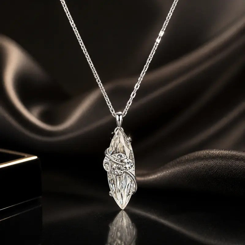 Marquise Crystal Vine Necklace