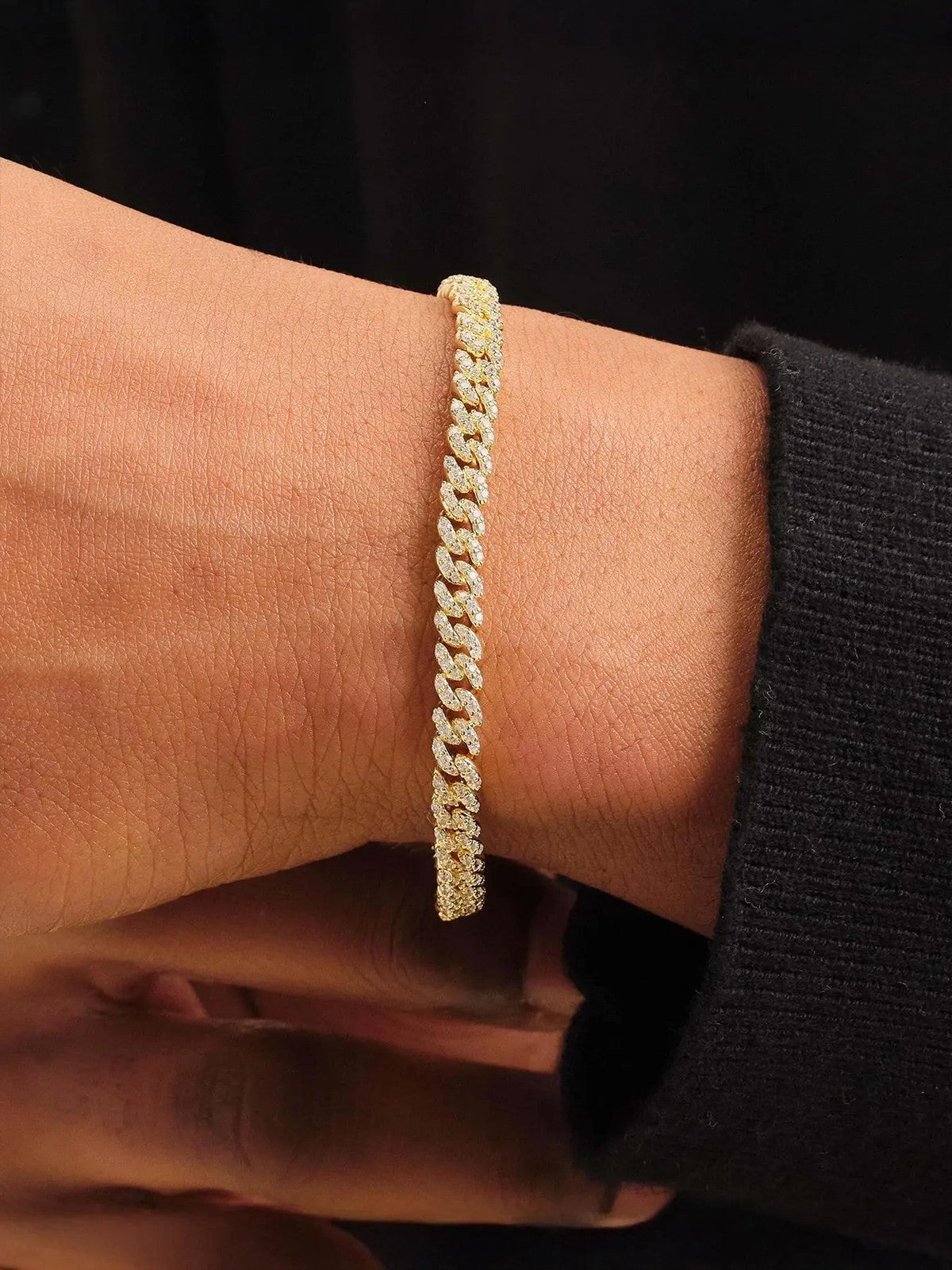 Pave Cuban Link Bracelet