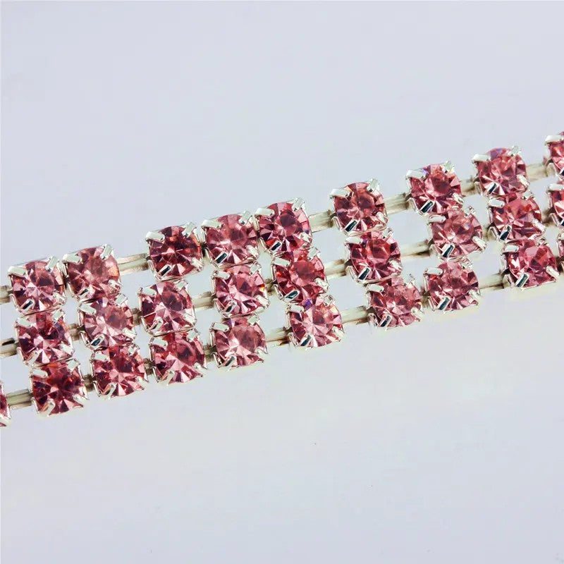 Crystal Paw Charm Bracelet