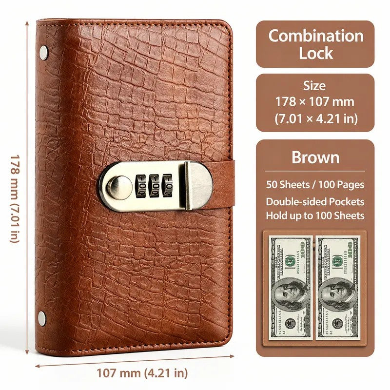 Geometric Pattern Lock Wallet