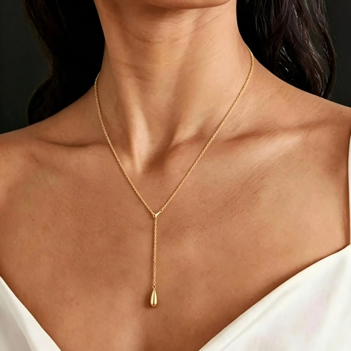 Teardrop Y-Necklace