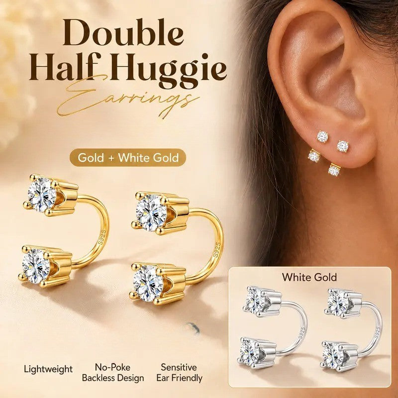 Round Crystal Stud Earring Set