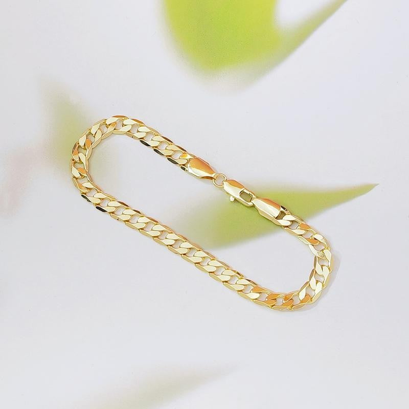 Flat Cuban Link Bracelet