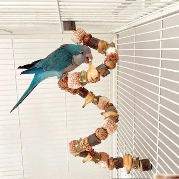 Wooden Parrot Climbing Toy