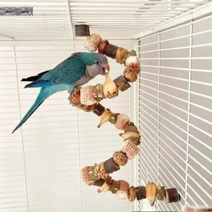 Wooden Parrot Climbing Toy