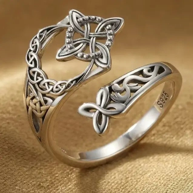 Celtic Trinity Knot Adjustable Ring