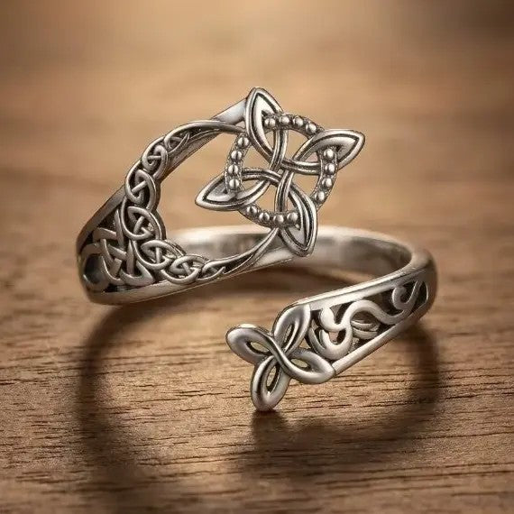 Celtic Trinity Knot Adjustable Ring