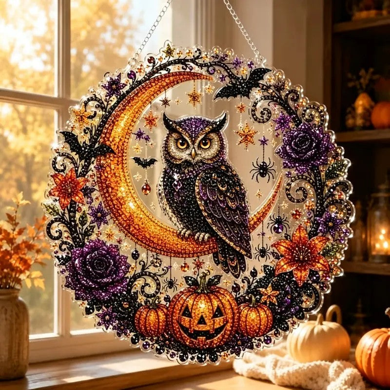 Black Cat Diamond Art Ornament