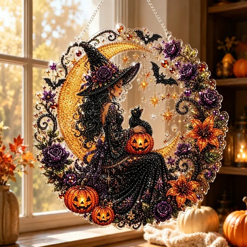 Black Cat Diamond Art Ornament